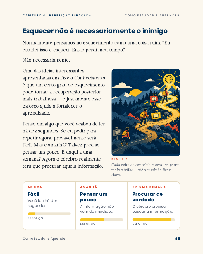 Página de sumário do e-book